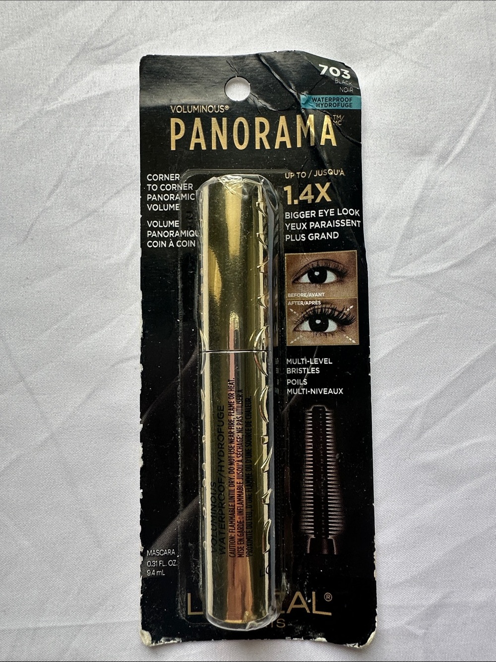 L'Oreal Paris Voluminous Panorama Waterproof Mascara Black 703